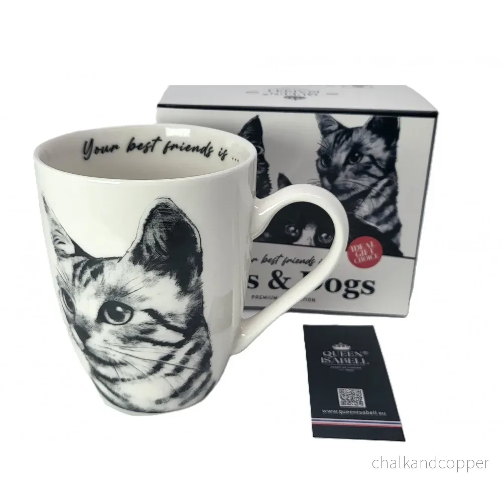 Drottning Isabel porslinsmugg, Sokake katt, 350 ml, Q1-05218