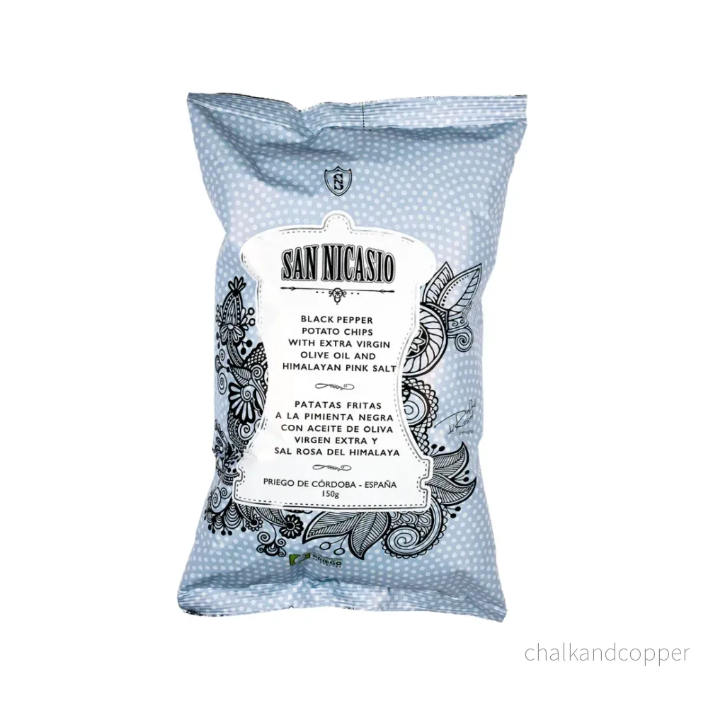 Chips EVOO Svartpeppar 150g – San Nicasio