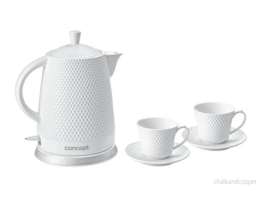 Keramisk vattenkokare med koppar Concept RK-0040 1,5L 1500W Keramisk vattenkokare med koppar Concept RK-0040 1,5L 1500W