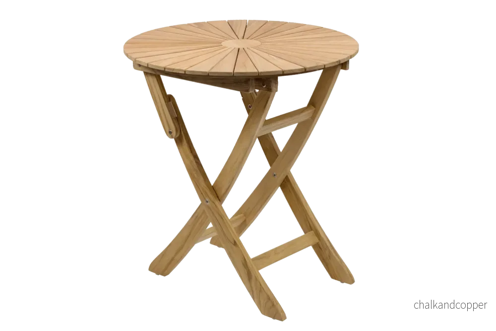 Rozette teak fällbord Ø70 cm