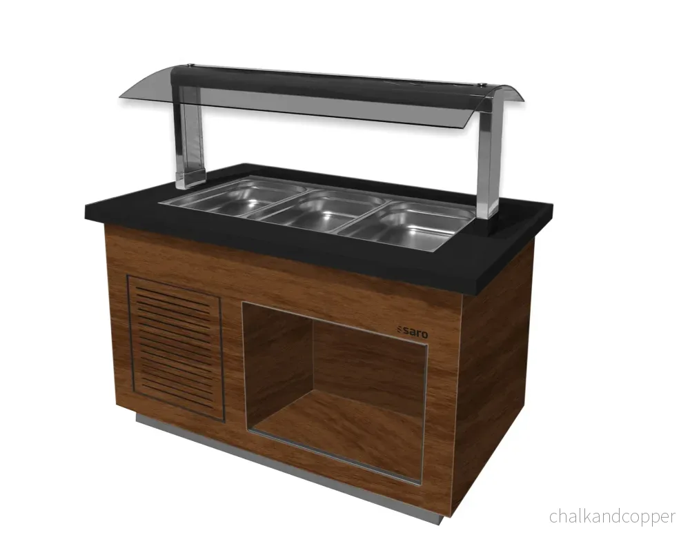 SARO Salladsbar modell PREMIUM LINE- SB-K 130 valnöt SARO Salladsbar modell PREMIUM LINE- SB-K 130 valnöt