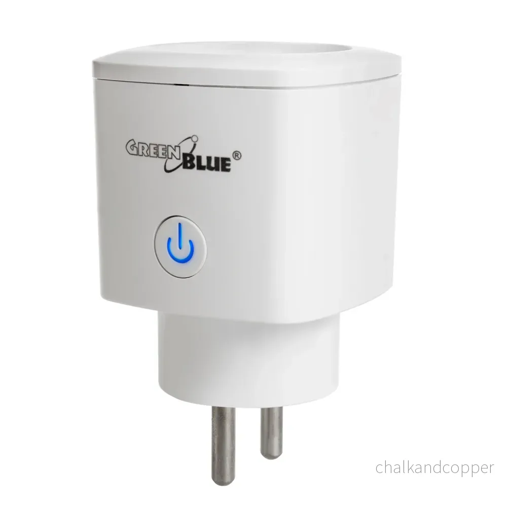 GreenBlue GB720 WiFi Fjärrstyrt Uttag Android/iOS/Alexa/Google Home Strömförbrukning Timer Max. Energi/Timer Max 3680W Typ E E