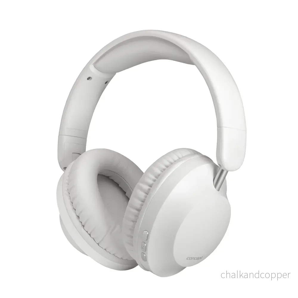Concept SoundJoy trådlösa in-ear hörlurar, upp till 45 timmars uppspelningstid, Bluetooth 6.0, snabbladdning, aktiv brusreducering upp till 18dB, vit, HS4081