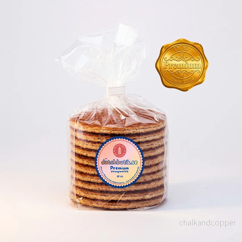 Van Gogh plåtburk Starry Night med premium stroopwafels (10 st, ca 350 g totalt) – Exklusivt gåvoset - Bild 2