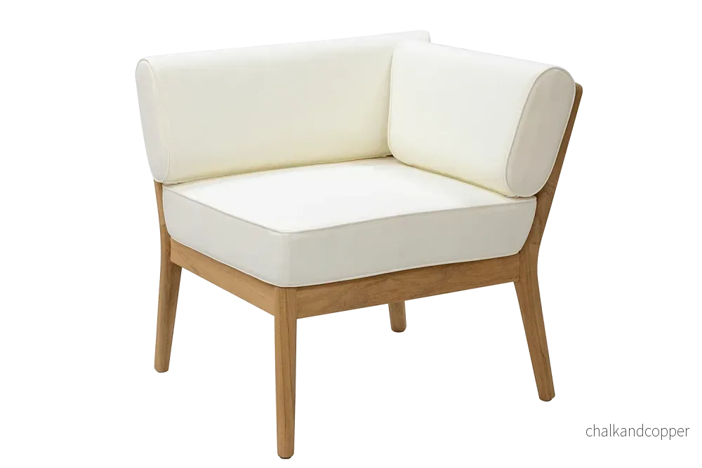 Sienna teak loungesoffa – hörna