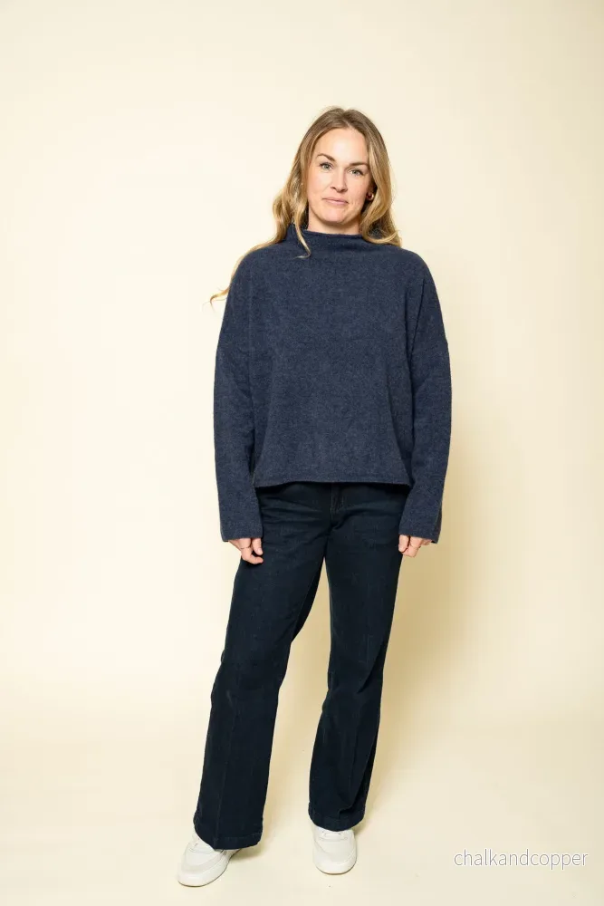 Mika Yak Funnelneck Sweater Night Teal Filippa K Mika Yak Funnelneck Sweater Night Teal Filippa K