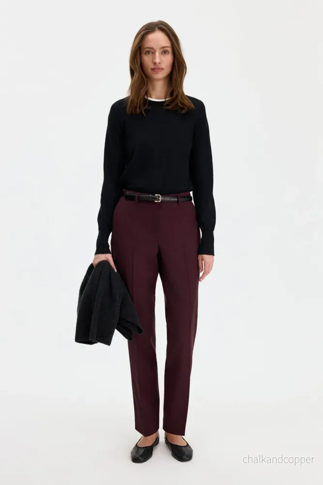 Merino R-Neck Sweater Black Filippa K - Bild 2