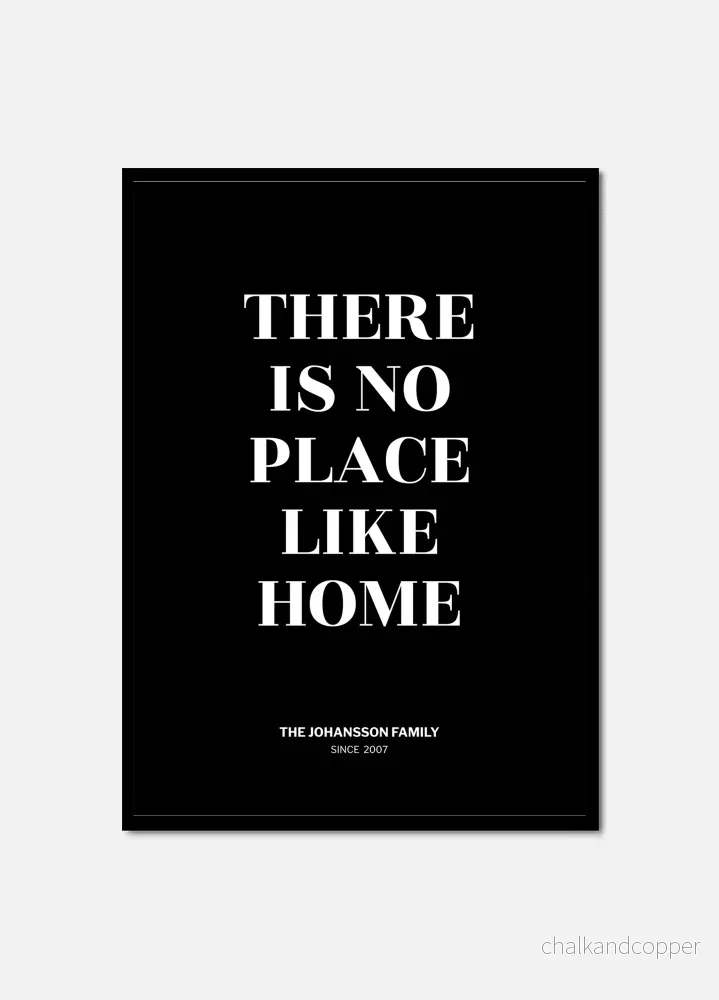 No place like home personal poster
