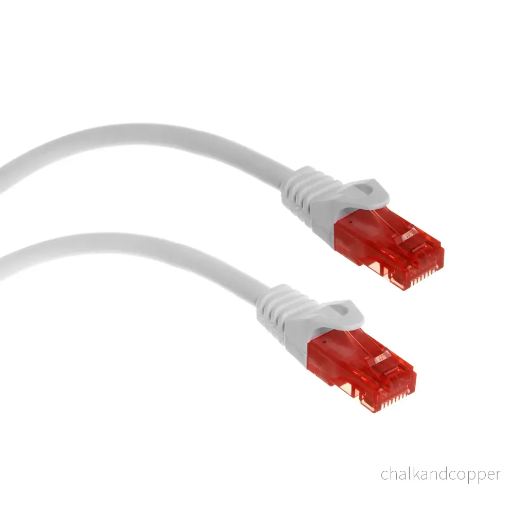 Maclean Kabel, UTP-patchkabel, Plug-to-Plug, Cat6, 1m, Grå, MCTV-301 W