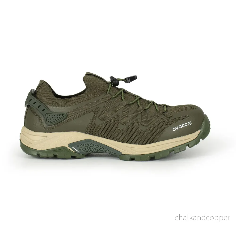 AVACORE halvstövlar, slip-on, khaki, storlek 40, MILTREKK