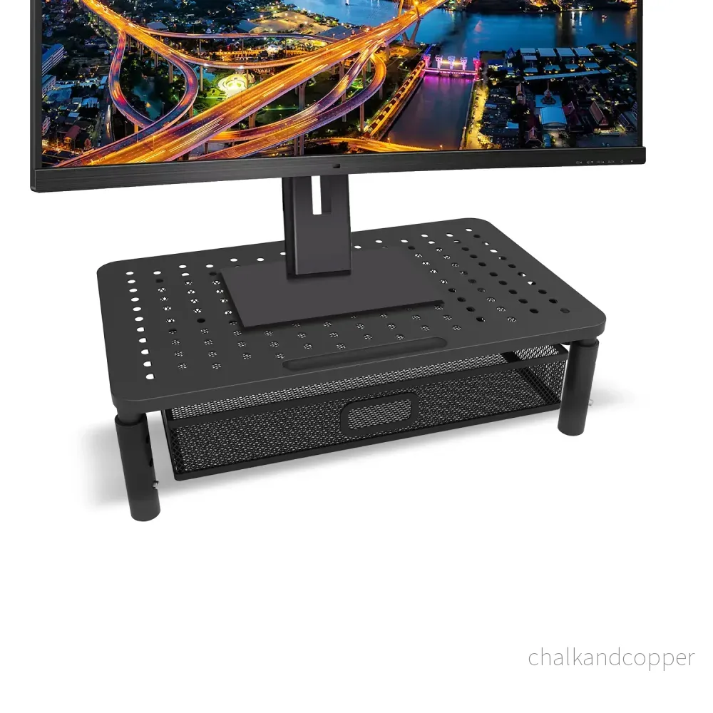 Maclean skärm- och laptopstativ, 13-32", modell MC-947. Optimerar skrivbordsutrymme och förbättrar användarens arbetsställning. - Bild 2