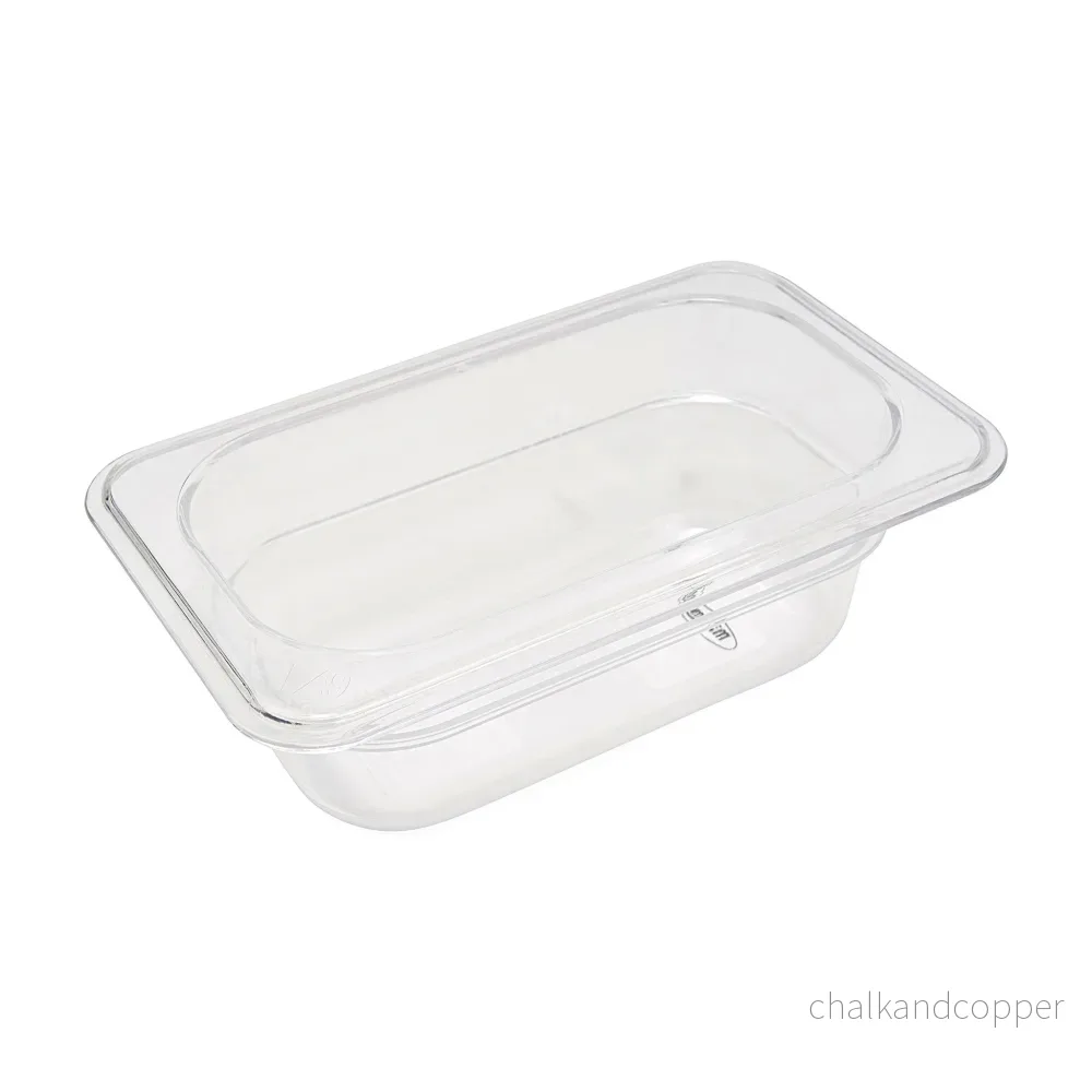 Gastronormbehållare - 3 st - 1/9 GN - 6,5 cm djup - Polykarbonat