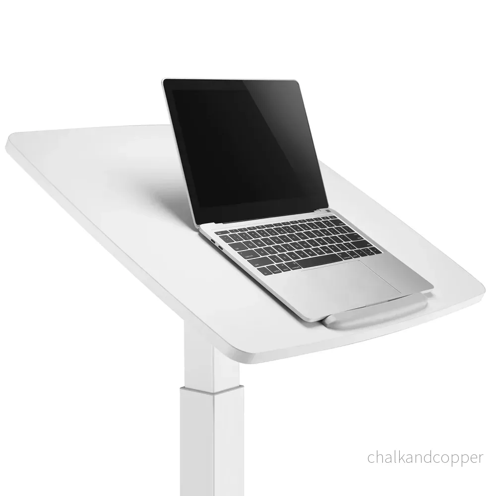 Maclean MC-892W Skrivbord Höjdjusterbart Gasfjäder För Stående Och Sittande Maxhöjd 113 cm - Bild 2
