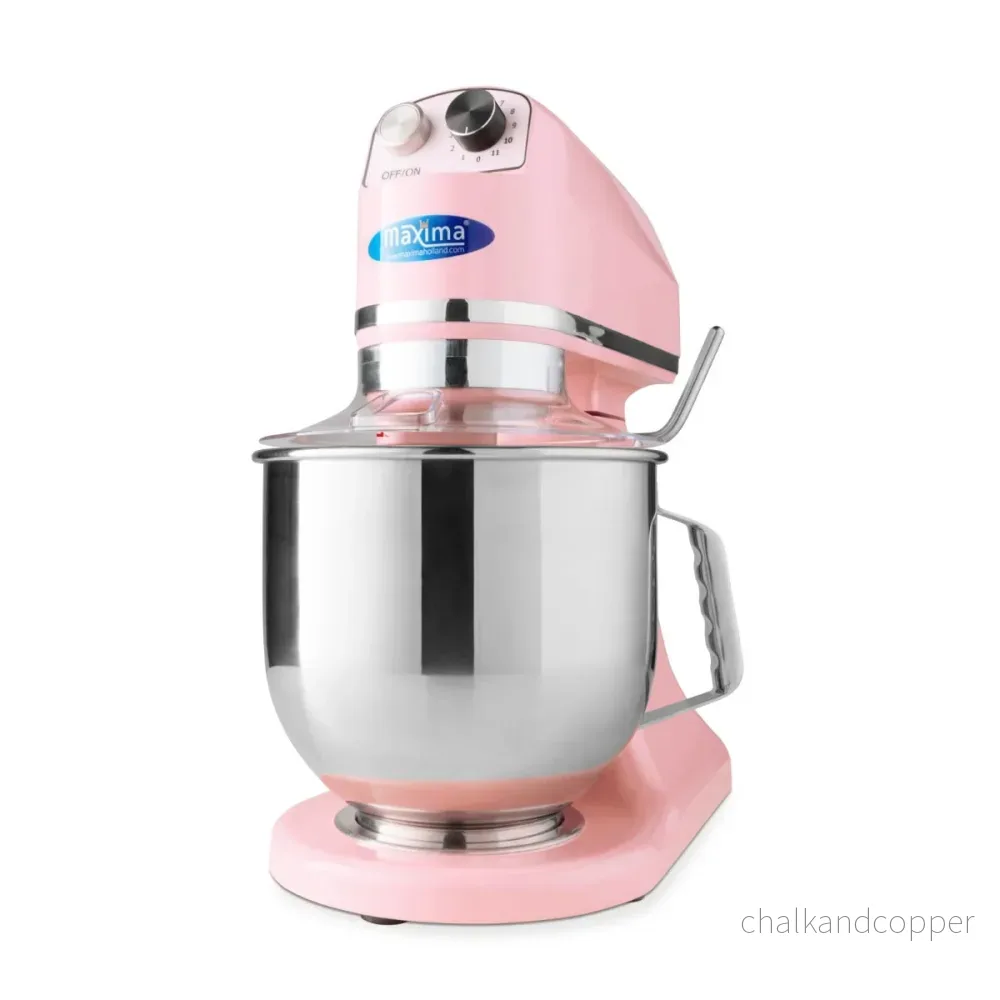 Mixer - 7 liter - Upp till 2 kg deg - Rosa