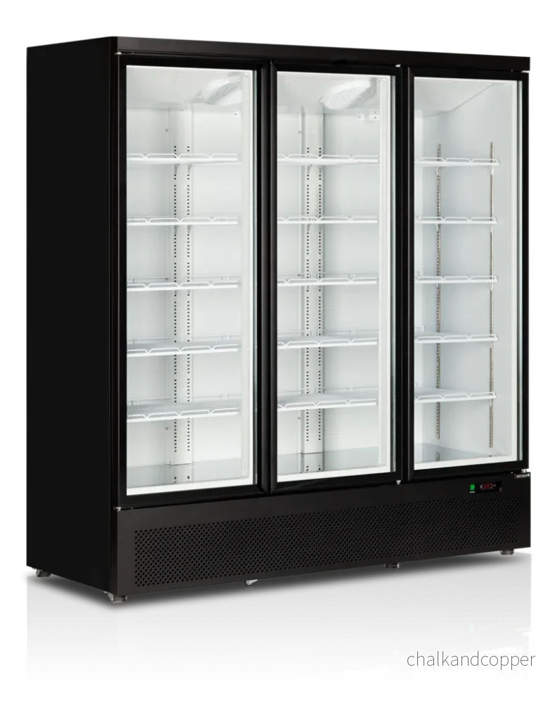 Display kyl – 3 dörrar – Svart