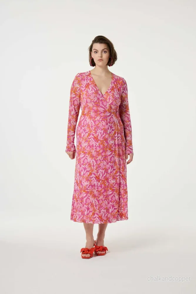 Natty Dress Pink Glow/Tangerine Fabienne Chapot