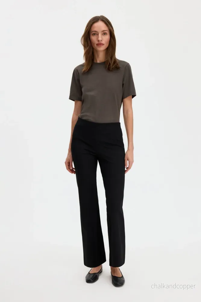 Flared Jersey Trousers Black Filippa K