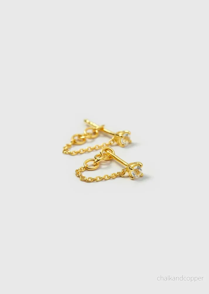 Minimalistica Solo Nova Earrings Gold Syster P