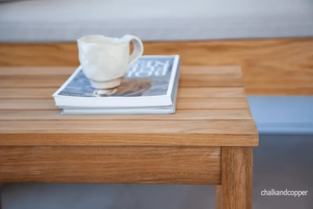 Vega teak bänk 120 cm - Bild 2