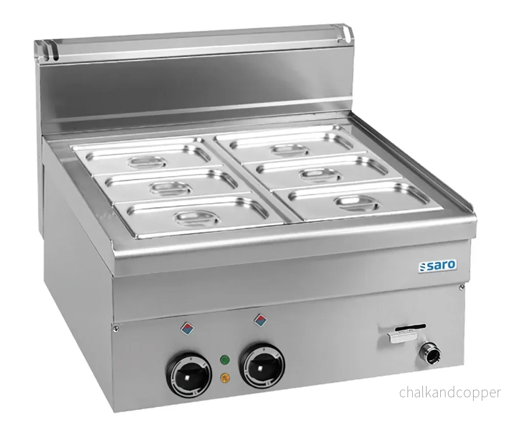 SARO Elektrisk Bain-Marie 600 x 600 modell EBM66 SARO Elektrisk Bain-Marie 600 x 600 modell EBM66