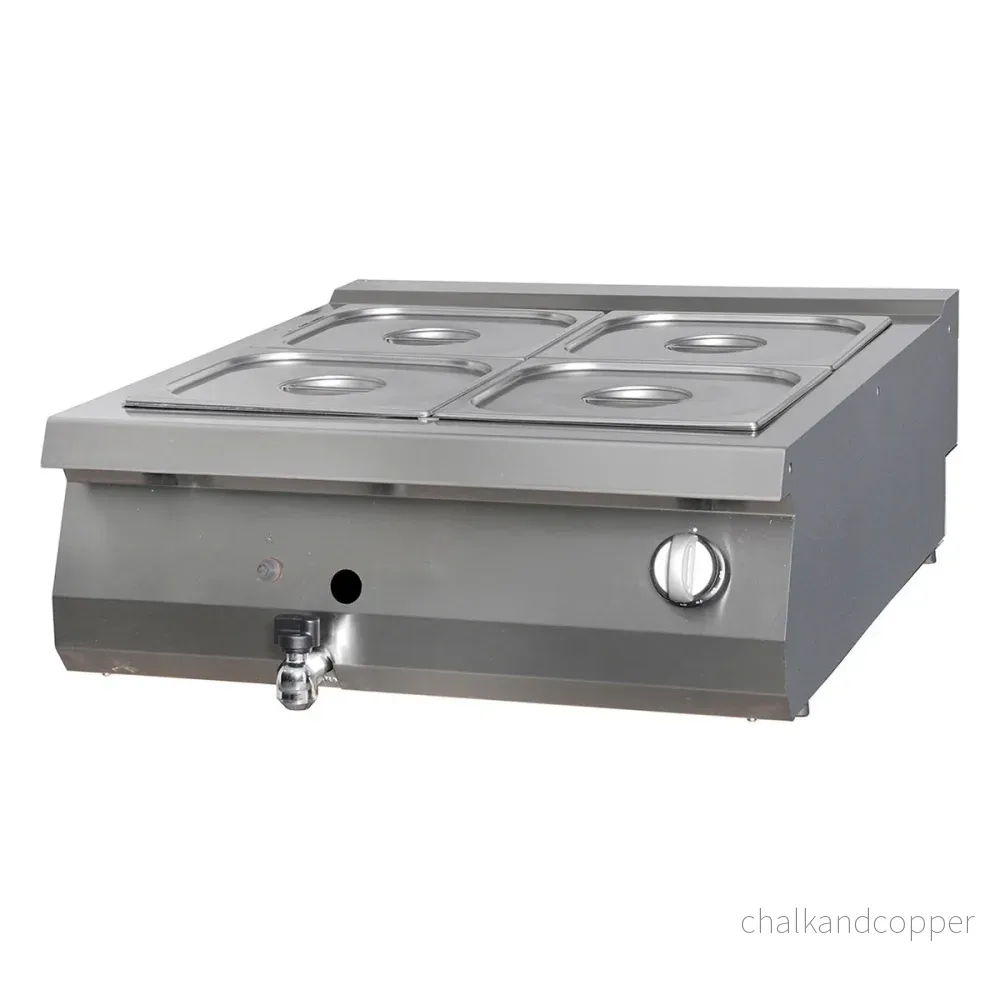 Premium Bain Marie - Dubbel enhet - 90 cm djup - Gas