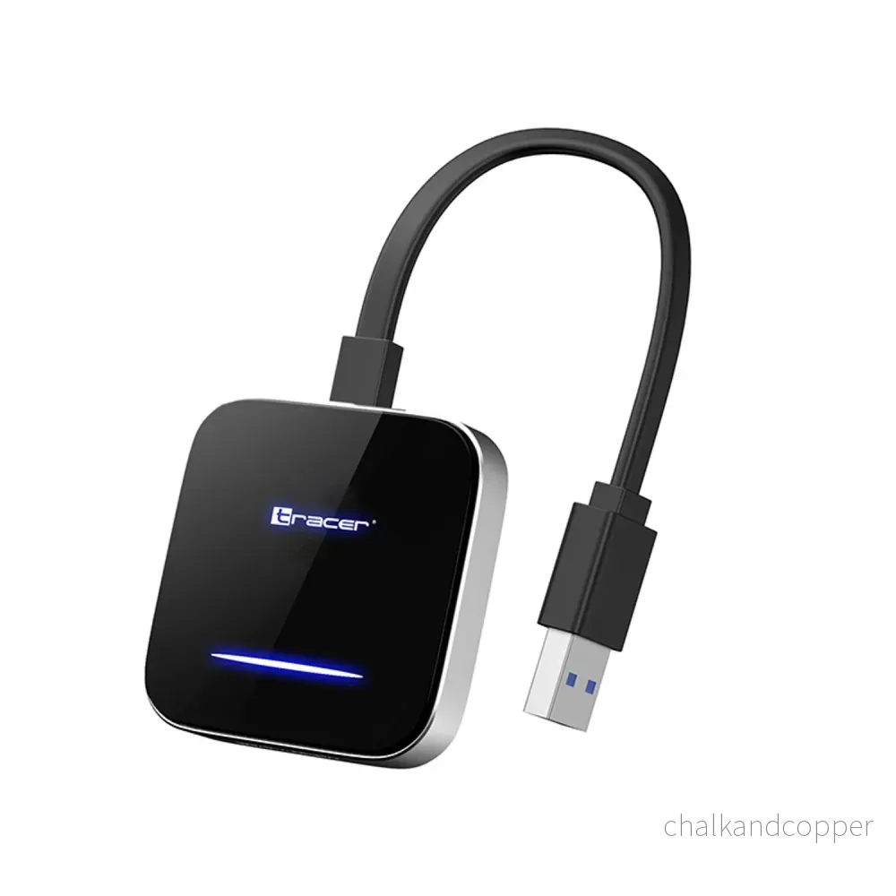 Trådlös adapter för CarPlay och Android Auto Tracer, WiFi, Bluetooth 5.0, CarLink PRO
