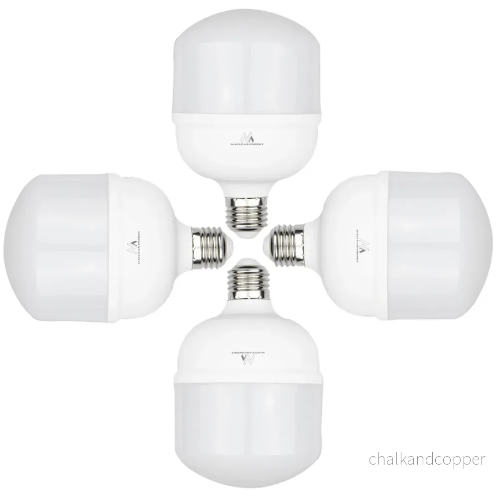 4x Maclean LED-lampa, E27, 28W, 220-240V AC, neutral vit, 4000K, 2940lm, MCE302 NW