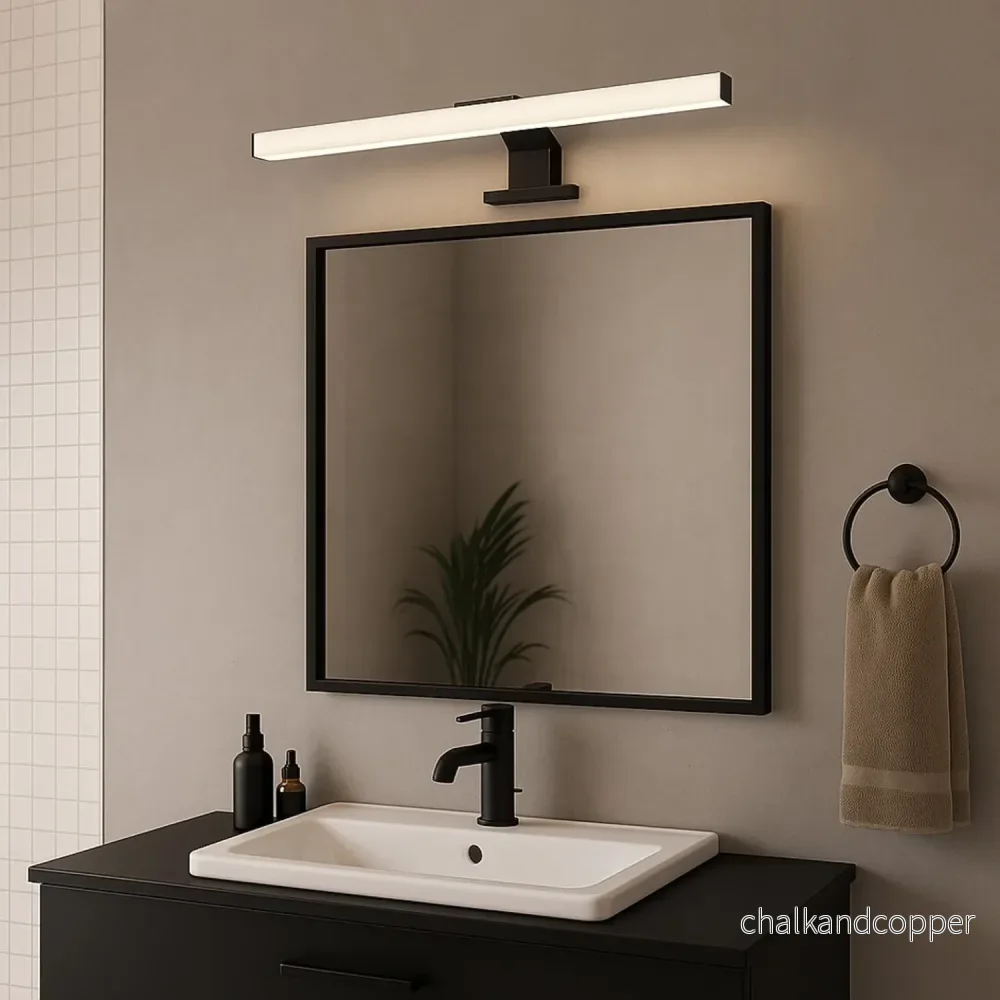 Rabalux badrumslampa, effekt 9W, naturvit 4000K, IP44. svart, Oliro - Bild 3