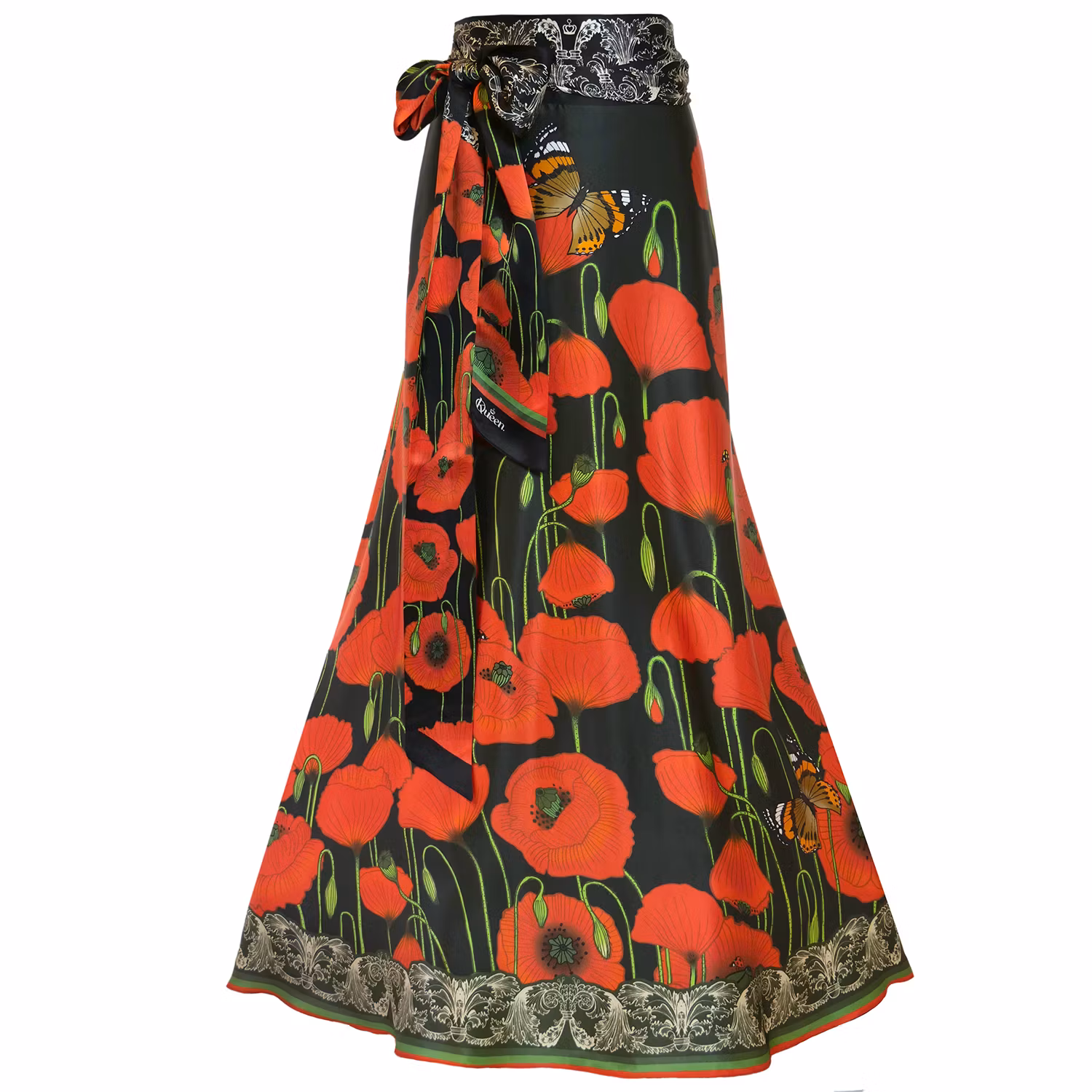 Silk Wrap Skirt Poppy Dark Kueen - Bild 2