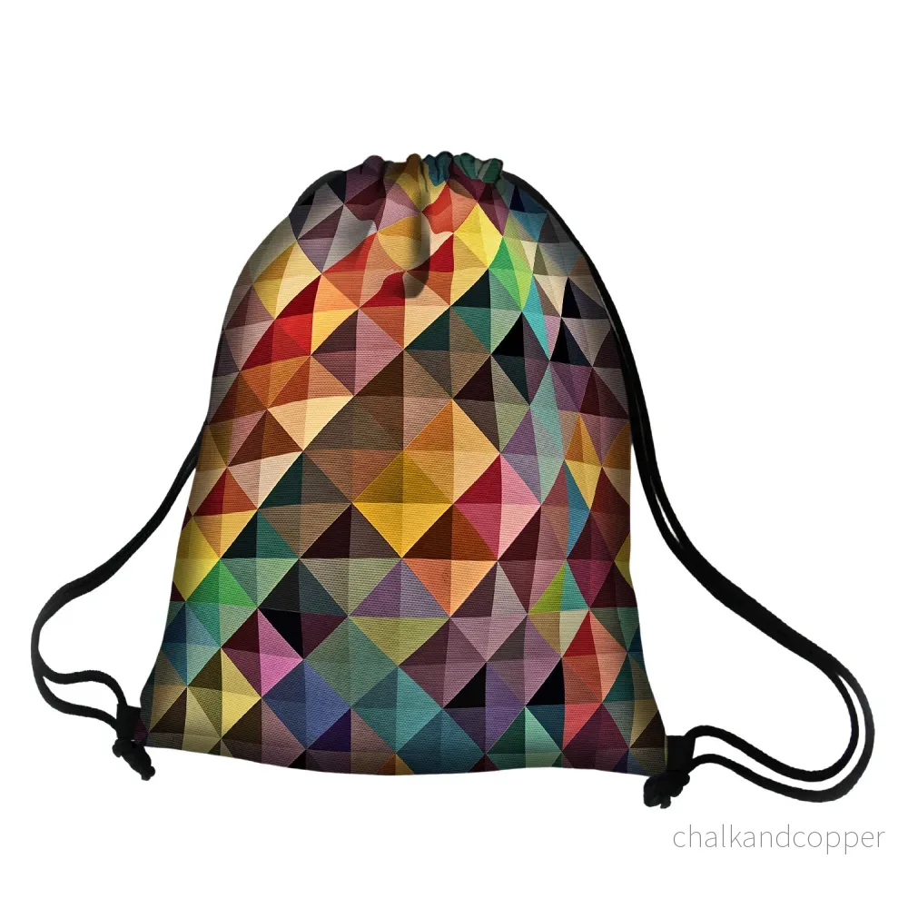 Bertoni ryggsäck, fullfärgstryck, vattentät, jazzmönster, EE0039