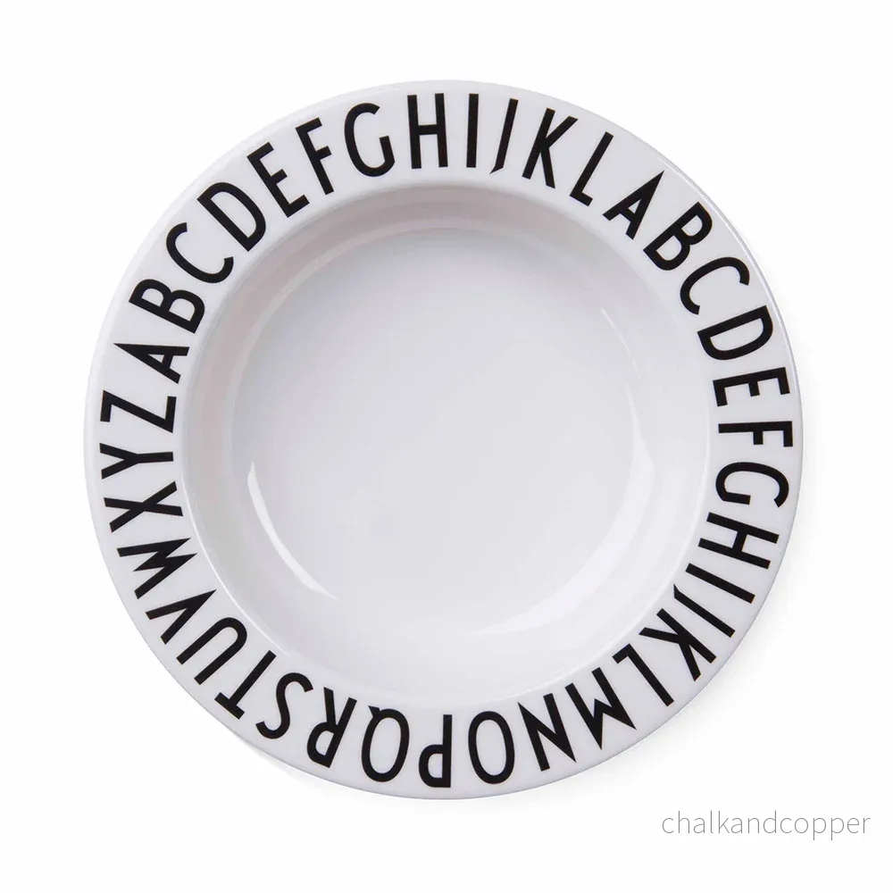 Design Letters ABC djup tallrik Design Letters ABC djup tallrik