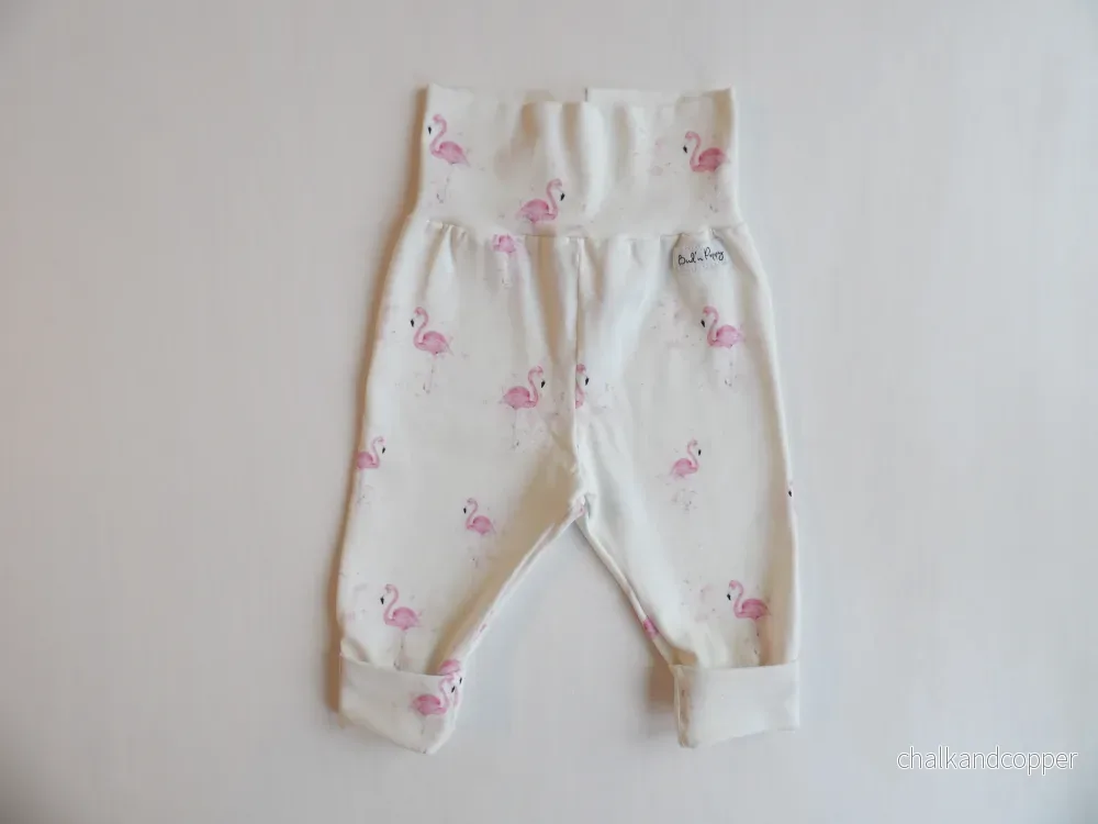 Växa-byxa Flamingo Love - storlek 56 (ca 1-2 mån) - Bild 2