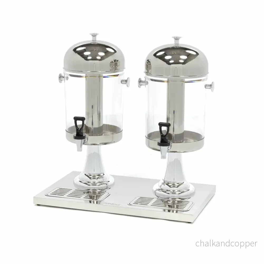 Dryckesdispenser - 2 x 8L - Centralt kylrör - Fungerar utan ström