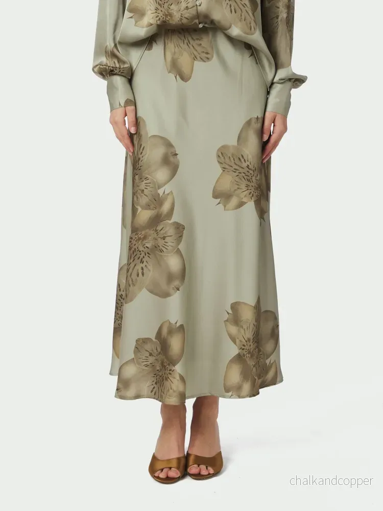 Bovary Misty Orchid Skirt Smoke Green Neo Noir Bovary Misty Orchid Skirt Smoke Green Neo Noir