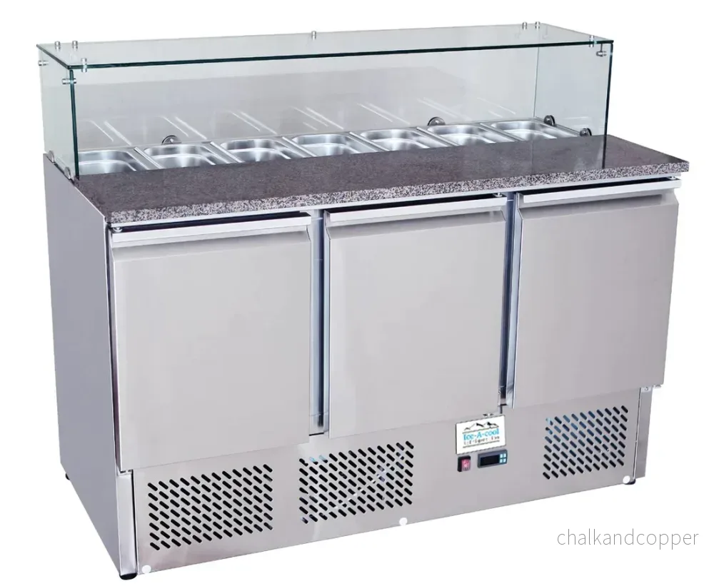 Pizzabänk – 3 dörrar – 7 x GN 1/3 – IAC Pizzabänk – 3 dörrar – 7 x GN 1/3 – IAC