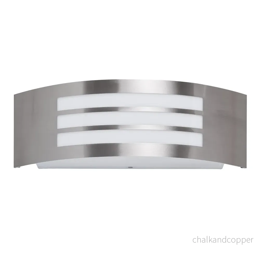 Rabalux Roma 8410 Inox Stål Utomhusvägglampa Satin Krom Silver IP44 E27