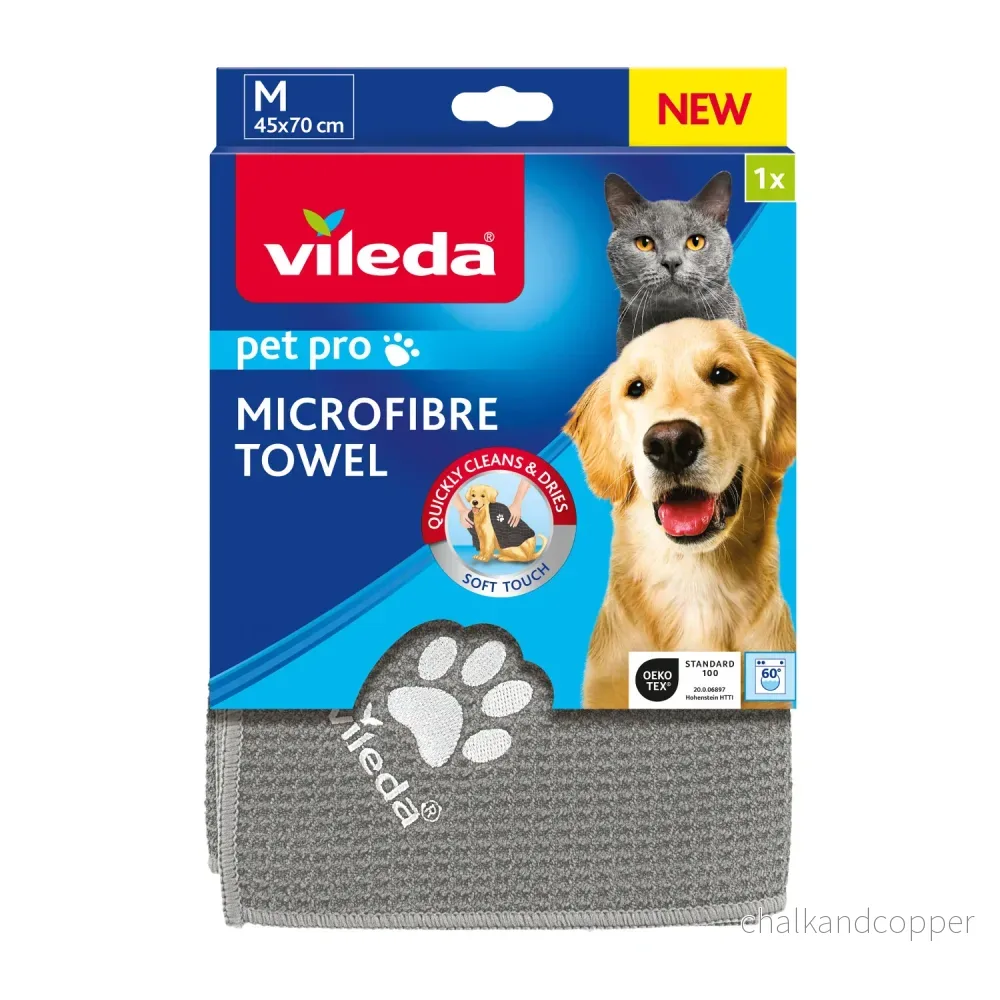 Vileda handduk för husdjur, mikrofiber, storlek M, Pet Pro - Bild 2