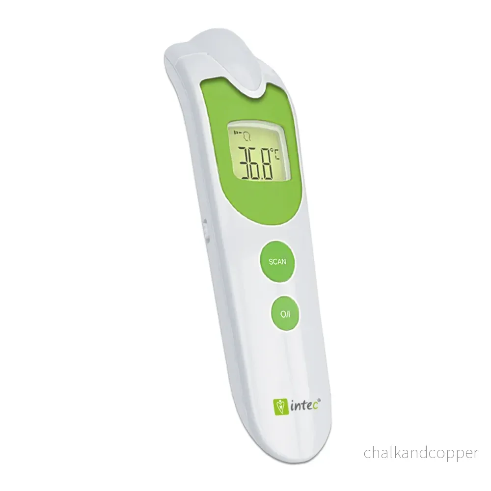Intec HM-686 2 i 1 Klinisk Termometer Och Yttermometer Beröringsfri Infraröd Termometer Med LCD-Display Automatisk Avstängning Panntermometer Digital