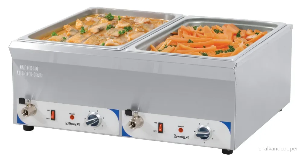 Dubbel bain-marie med avloppskran GN 1/1 – 150 mm Dubbel bain-marie med avloppskran GN 1/1 – 150 mm