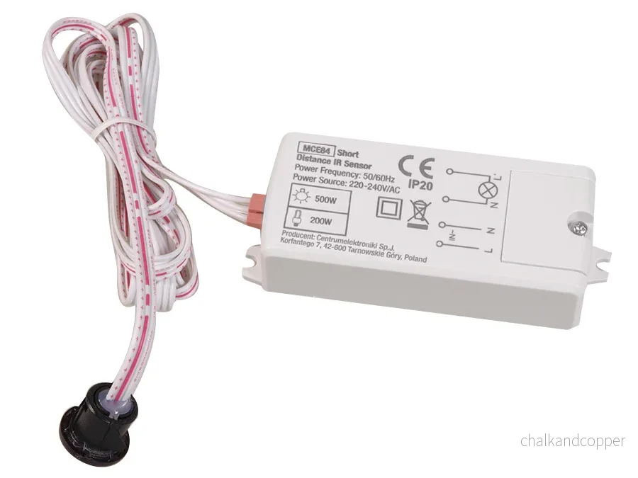 Maclean beröringsfri strömbrytare, infraröd, 220-240V/AC, 50/60Hz, 5A, MCE84