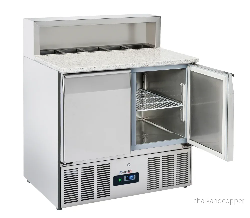 Saladette för beredning 2 dörrar GN 1/1 Granit Saladette för beredning 2 dörrar GN 1/1 Granit