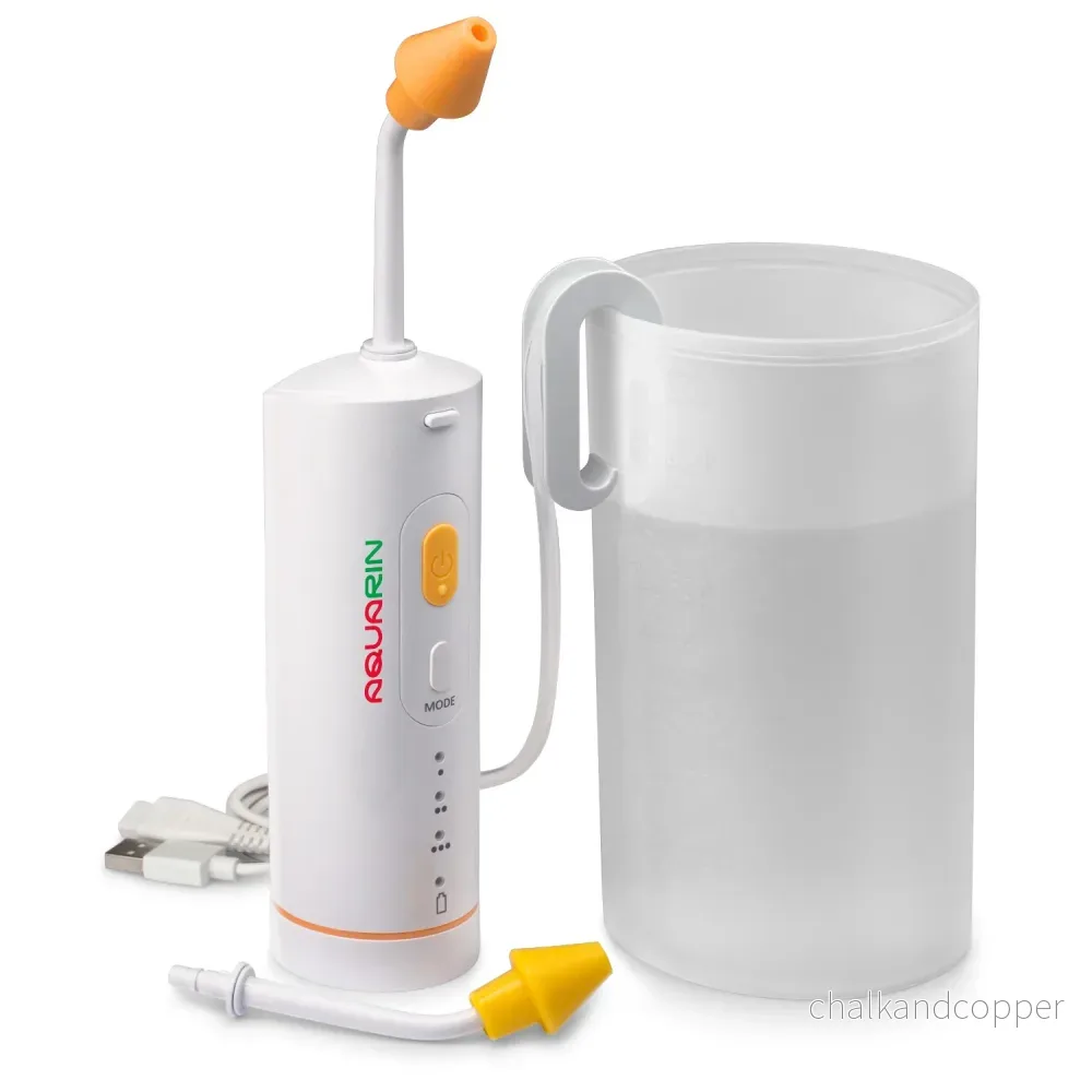 Discover AQUARIN Nasal Irrigator for gentle nasal cleansing. Featuring a 900ml container, 2 attachments, and LD-N1 precision, it ensures a refreshing experience with ease. - Bild 2
