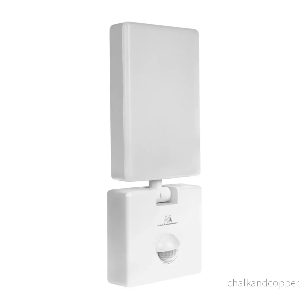 Maclean LED-lampa med rörelsesensor, PIR-sensor, vit, 10 W, IP65, 800 lm, neutralvit färg (4000 K) MCE516 W, 2 st - Bild 2