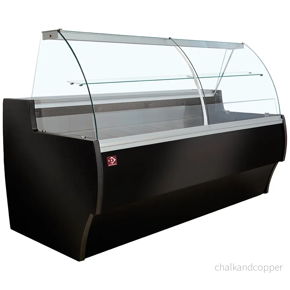 Kyldisplay mot böjt glas, ventilerat, med reserv - SVART - Bild 3