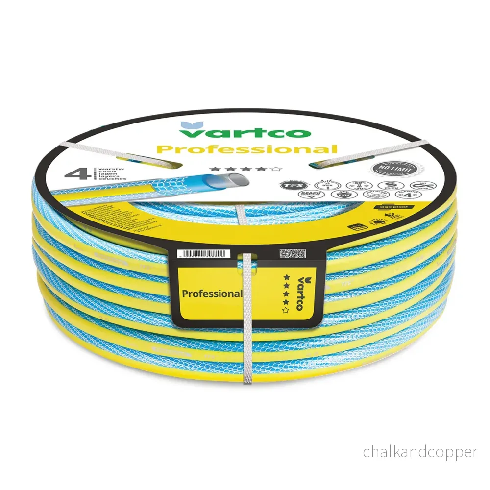 Vartco Professional trädgårdsslang 1" 50 m, 4-lagers, TFS-system