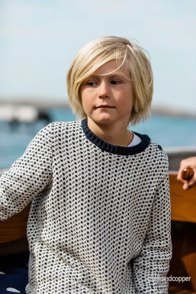 Evert Stickad Tröja Barn