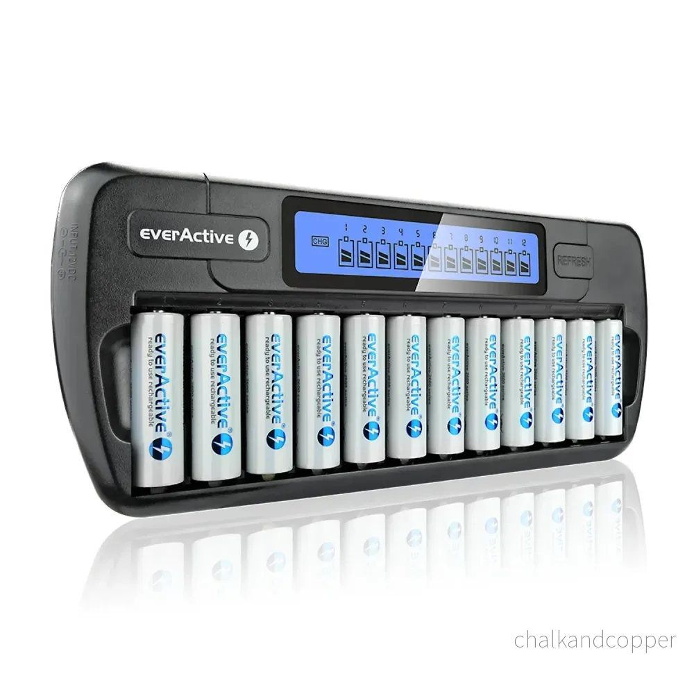 Batteriladdare NC1200 AA AAA R03 R06 everActive - Bild 2