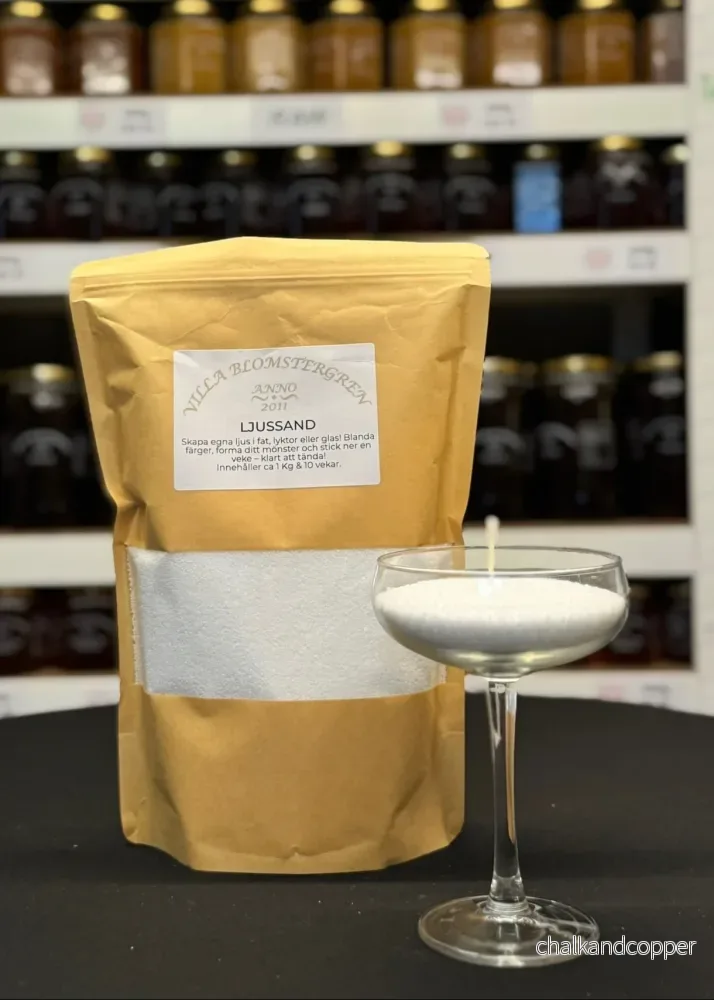 Ljussand – Vit – 500 g | Villa Blomstergren - Bild 2