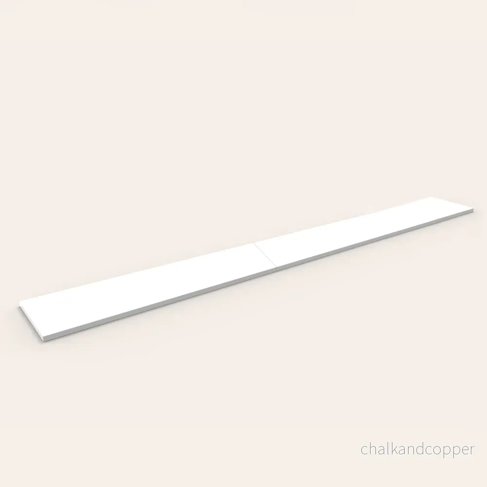 Hyllplan – Vit 244 cm Hyllplan – Vit 244 cm