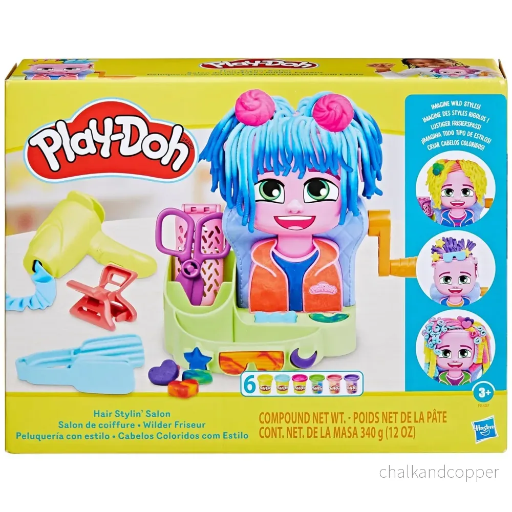 Play-Doh frisörsalong, kreativ leksak, pastryoline, F8807 - Bild 3